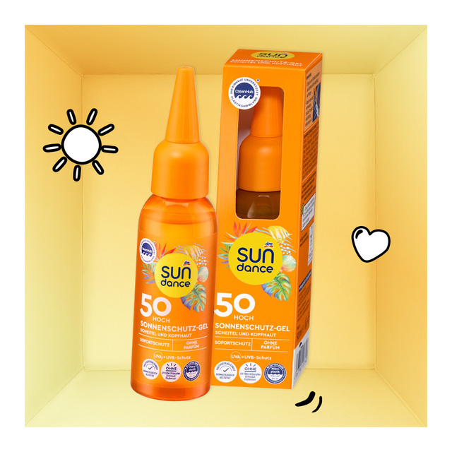 SUNDANCE Sonnenschutzgel Kopfhaut &amp; Scheitel, LSF 50, 50 ml