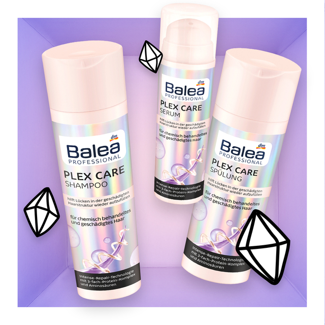 Balea Plex Care Shampoo, Spülung und Serum