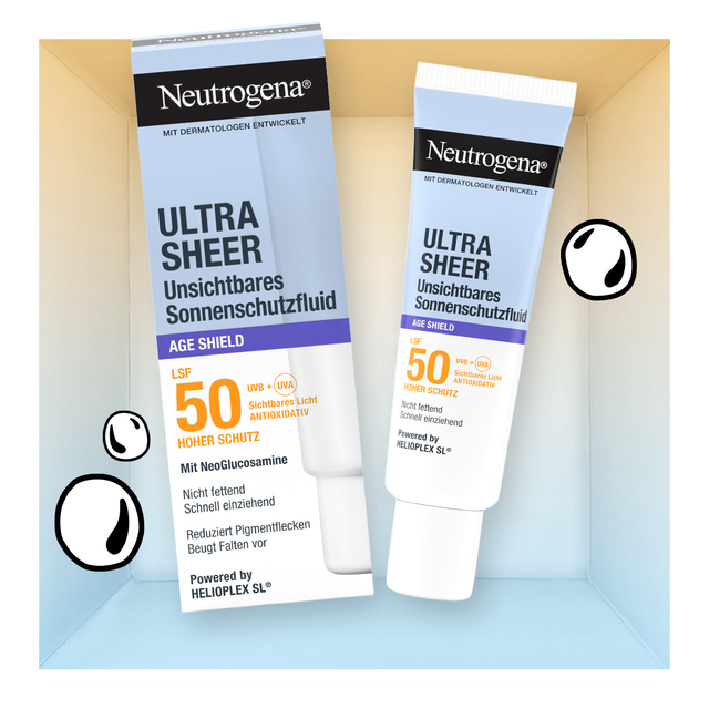 Neutrogena Ultra Sheer Unsichtbares Sonnenschutzfluid Age Shield