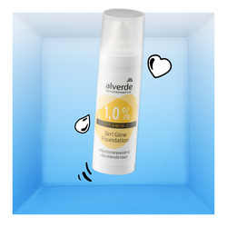 alverde Naturkosmetik 3in1 Glow Foundation mit 1% Vitamin C