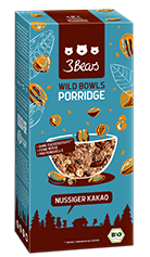 Porridge Wild Bowls, nussiger Kakao, 350 g
