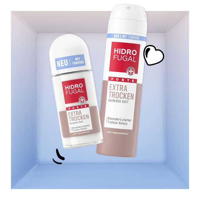 Hidrofugal FORTE Extra Trocken Spray 150ml, FORTE Extra Trocken Roll-on 50ml