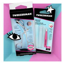 Tweezerman Pinzette Schräg Mini Neon Pink oder Wimpernzange Classic Silber